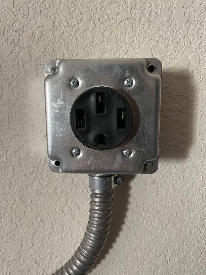 NEMA 14-50 outlet installed for Smart Home Electrical in Spring Lake
